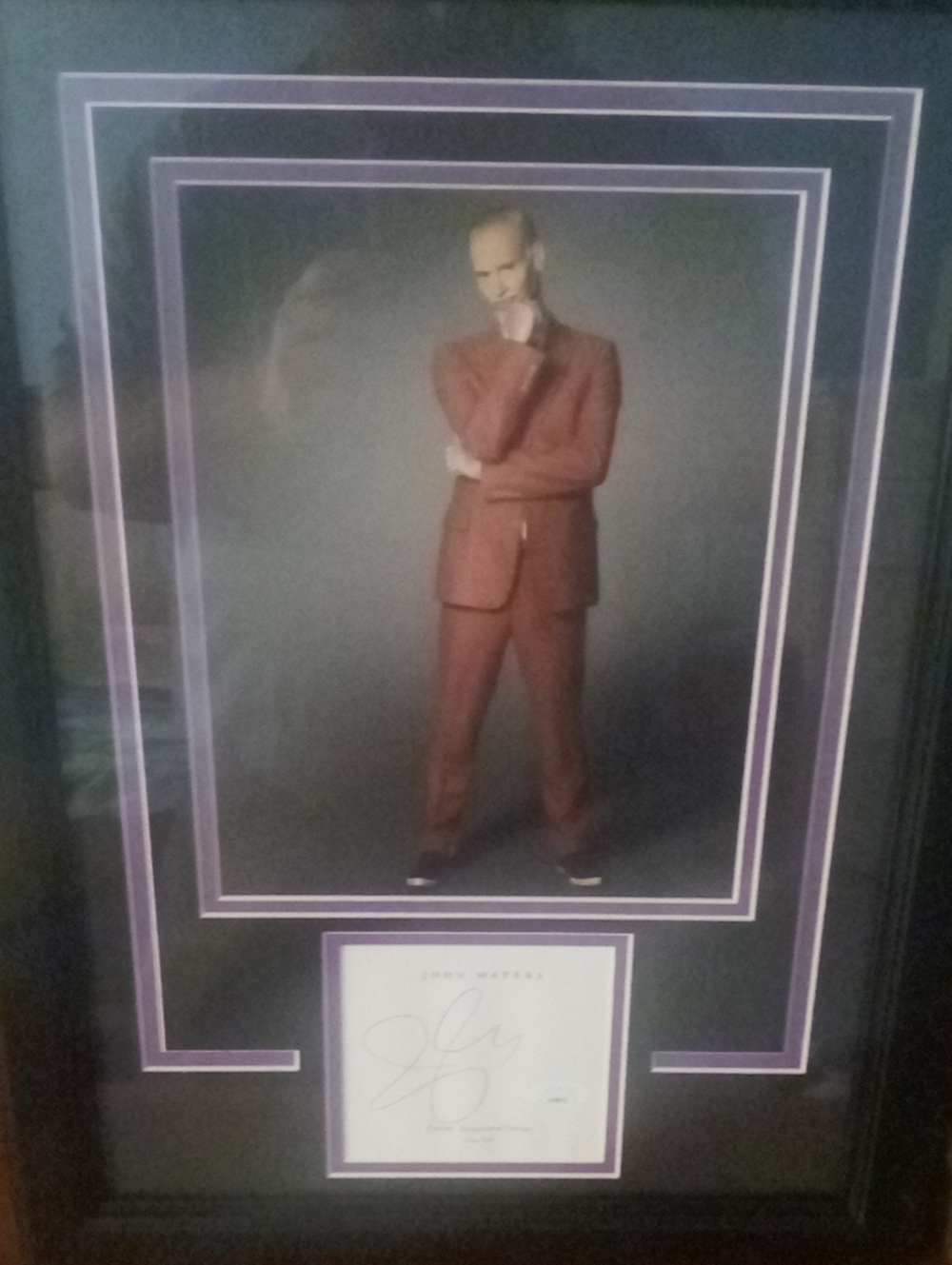 John Waters Display Hand Signed And Authenticated